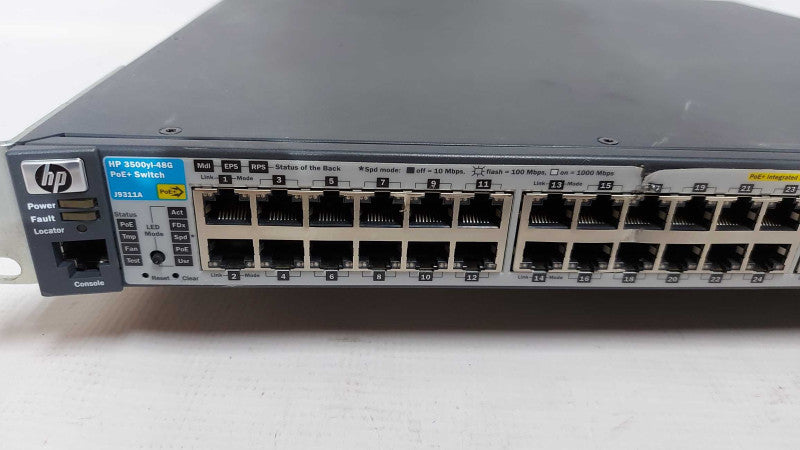HP 3500yl-48G PoE+ Network Switch J9311A - factory reset #