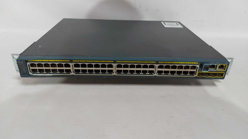 Cisco WS-C2960S-48FPS-L 48-Port GbE PoE+ Switch - READ Q#