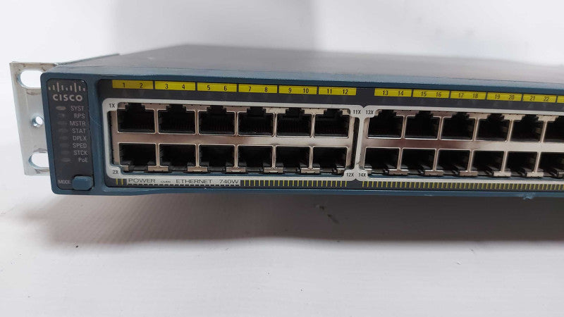 Cisco WS-C2960S-48FPS-L 48-Port GbE PoE+ Switch - READ Q#