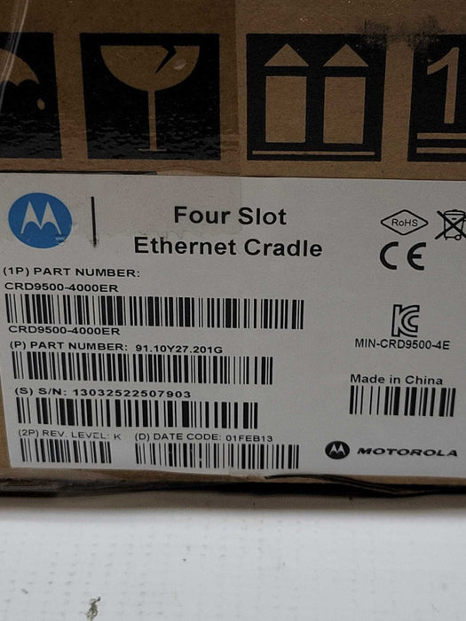 MOTOROLA CRD9500-4000ER Four Slot Cradle for MC9500-K CRD9500-420 Q