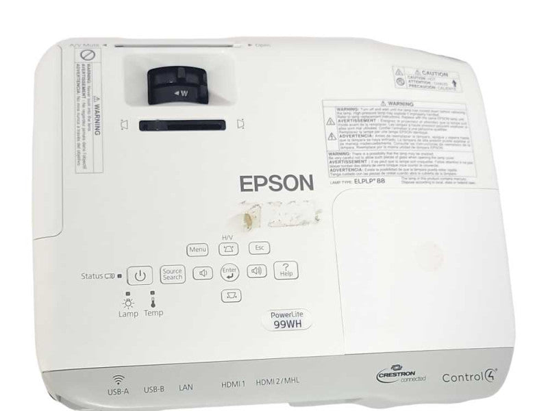 Epson PowerLite 99WH LCD Projector H686A No remote_