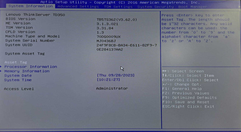 Lenovo ThinkServer TD350 2x Xeon E5-2620 v3 @ 2.40GHz 24GB DDR4 720ix RAID )