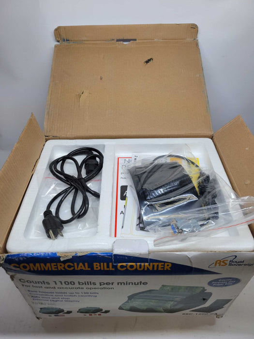 Royal Soverign Commercial Bill COunter (RBC-1200-CA) (AS-IS)