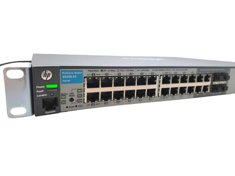HP Procurve 2510G-24 J9279A 24-Port Gigabit Switch with 4 SFP Ports & Rack Mo )