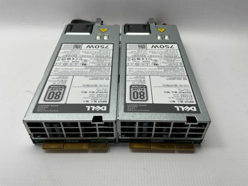 Kit of 2x Dell 750w 80 Plus Platinum for PowerEdge Servers 05NF18 -