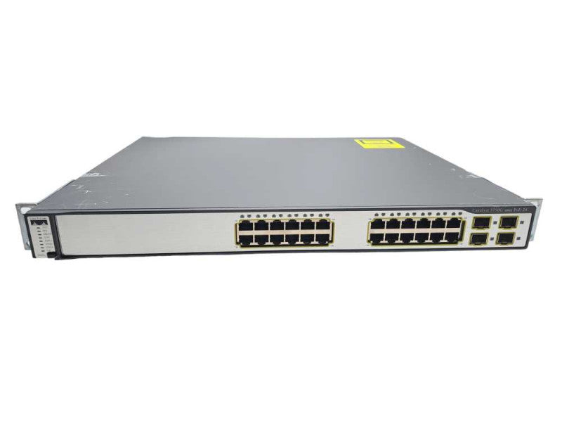 Cisco WS-C3750G-24PS-S 24 Port Gigabit PoE Network Switch | Factory Reset | )