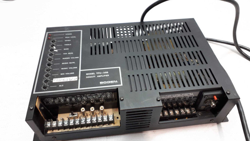 BOGEN 35 Watt Telephone Paging Amplifier Model TPU35B UNTESTED &