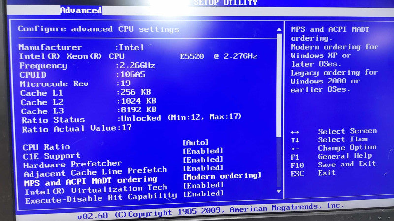 bullx r424 E2 4x Node Server - 2x Xeon E5520 / 32gb ram per node #