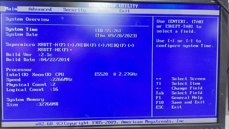 bullx r424 E2 4x Node Server - 2x Xeon E5520 / 32gb ram per node #