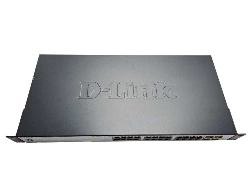 D-Link DGS-1224TP 24 Port Gigabit PoE Switch | 4 x SFP W/ Rack Mount Ears | )