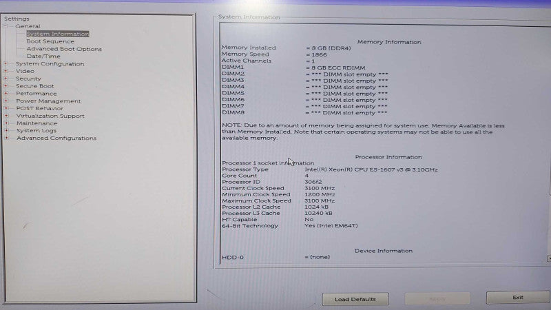 Dell precision T5810 workstation Xeon E5-1607 V3 / 8gb DDR4 / READ #