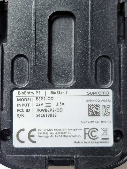 Suprema BioEntry P2 BEP2-OD Compact IP Fingerprint Access Control Q_