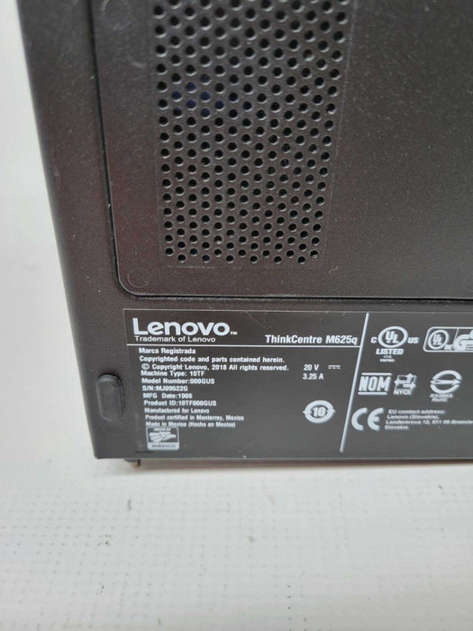 Lenovo ThinkCentre M625Q -  AMD A9-9420e Radeon R5 | 8GB  RAM | NO HDD Q