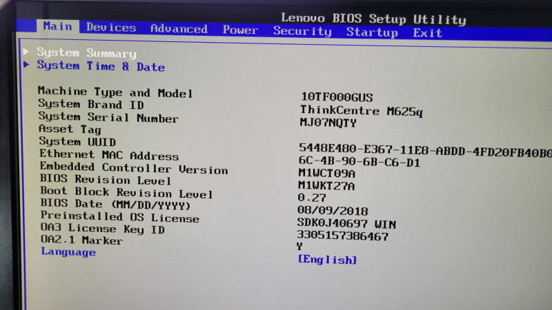 Lenovo ThinkCentre M625Q -  AMD A9-9420e Radeon R5 | 8GB  RAM | NO HDD Q