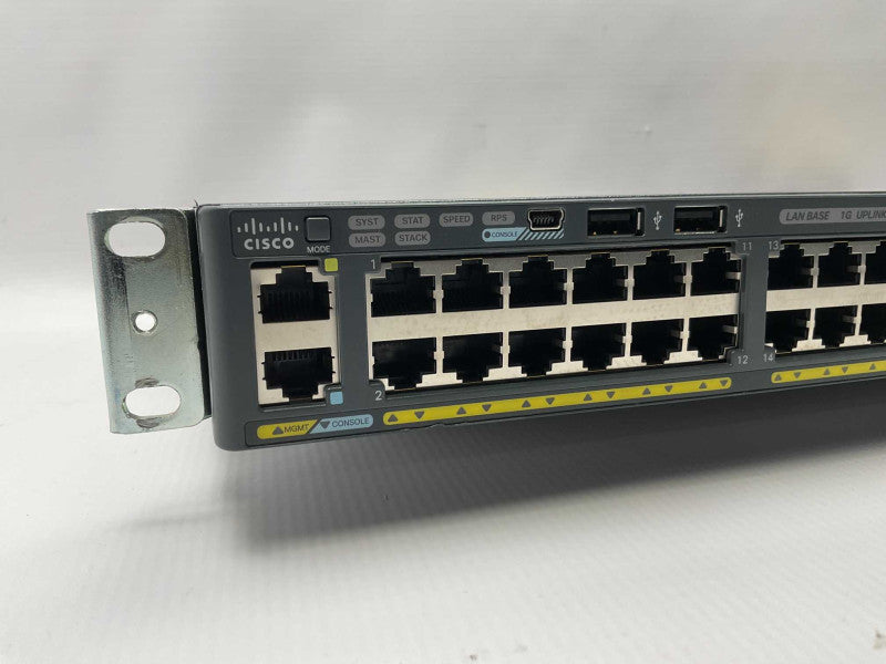 Cisco WS-C2960X-48TS-L V05 48 port gigabit network switch  -