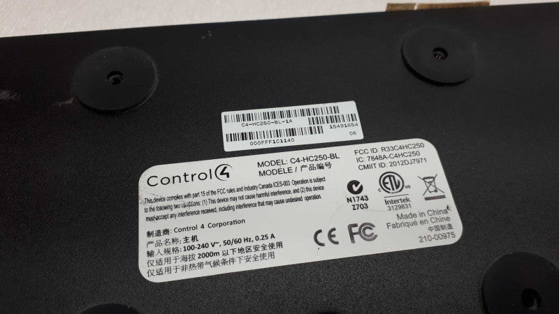 CONTROL4 HOME AUTOMATION CONTROLLER C4-HC250-BL &
