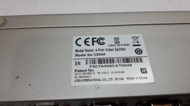 Aten VS-94A VS94A 4 Port Video Splitter &