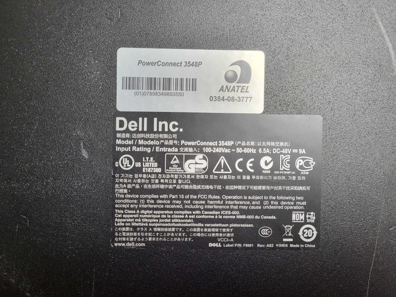 Dell PowerConnect 3548P 48-Port PoE 10/100 Managed Network Switch Q$