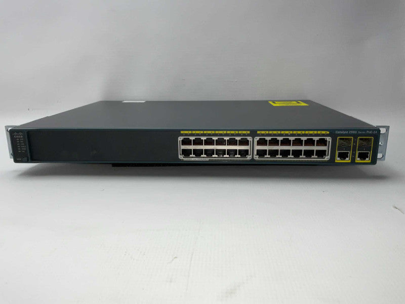 Cisco WS-C2960-24PC-L V04 24 port Gigabit PoE Managed Network Switch  -