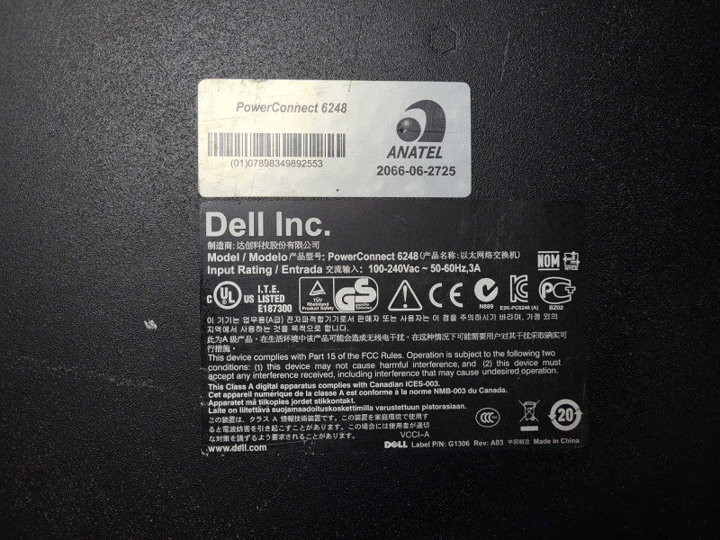 Dell PowerConnect 6248 48 port Gigabit Switch 4x 10Gb SFP Q$