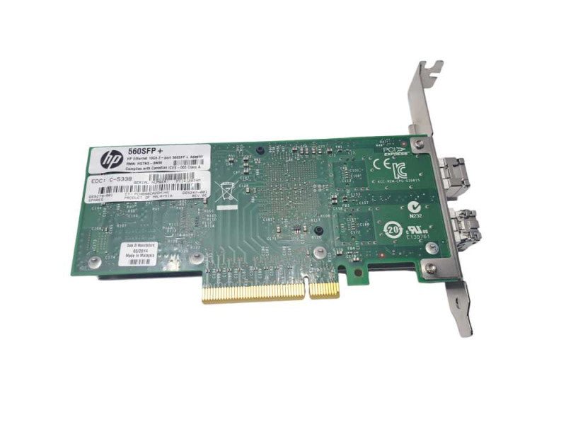 HP 2-Port 10Gb 560SFP+ Ethernet Network Adapter Card + 2x HP 10G Modules )
