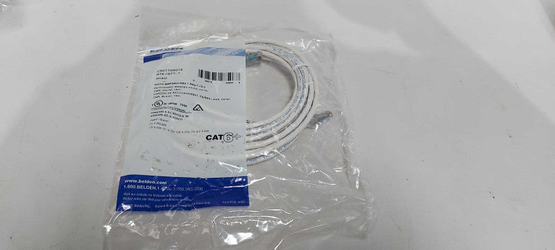 NEw sealed Belden C601109015 Patchcord bonded pairs White CAT6+ Q#