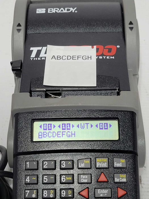 Brady TLS2200 THERMAL LABELING SYSTEM with power adapter _