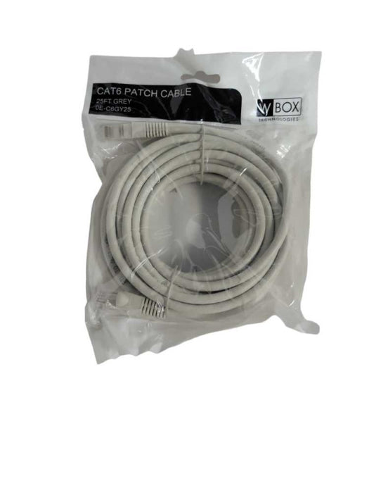 W Box Technologies CAT6 Patch Cable 25FT Gray 0E-C6GY25  Q!
