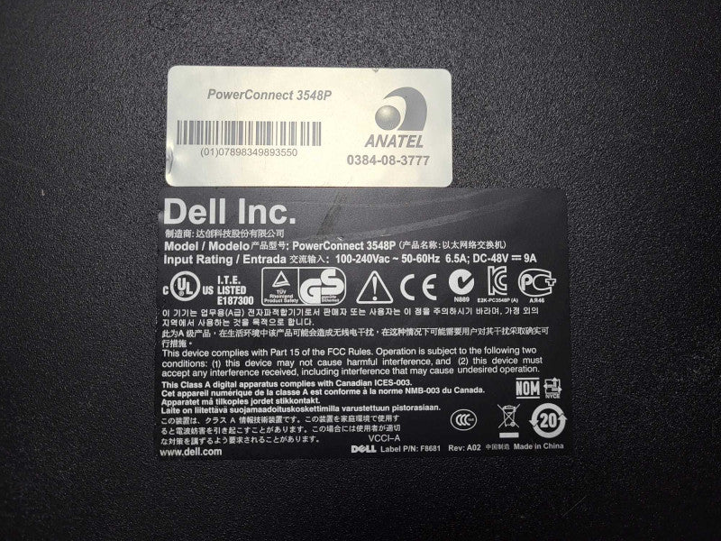 Dell PowerConnect 3548P 48-Port PoE 10/100 Managed Network Switch $