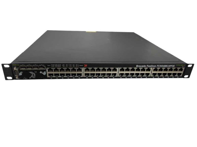 Brocade FCX648S-HPOE 48 Port Gigabit PoE Network Switch Q!
