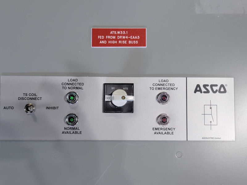 ASCO Automatic transfer Switch 600Y/347 200Amp _