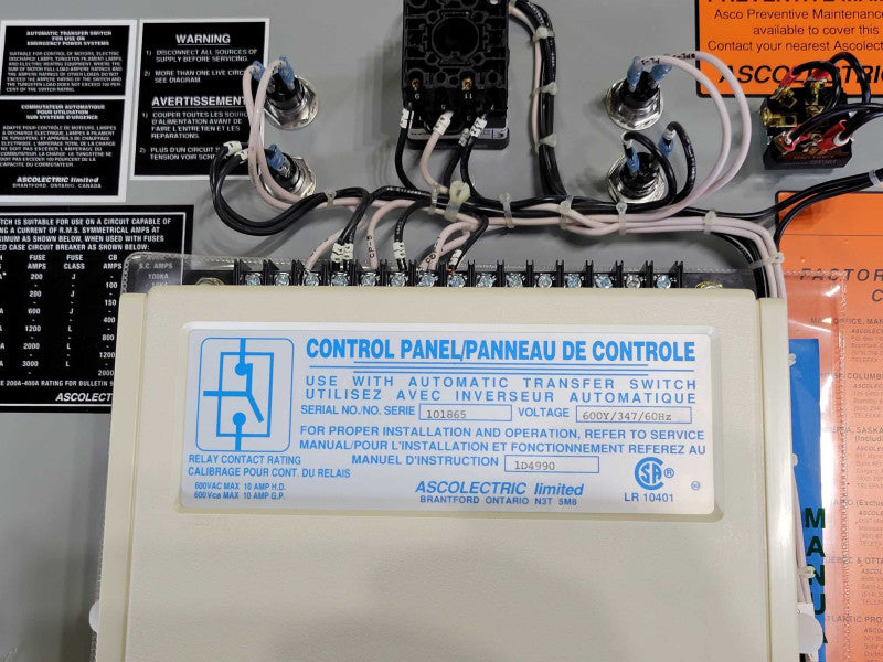 ASCO Automatic transfer Switch 600Y/347 200Amp _