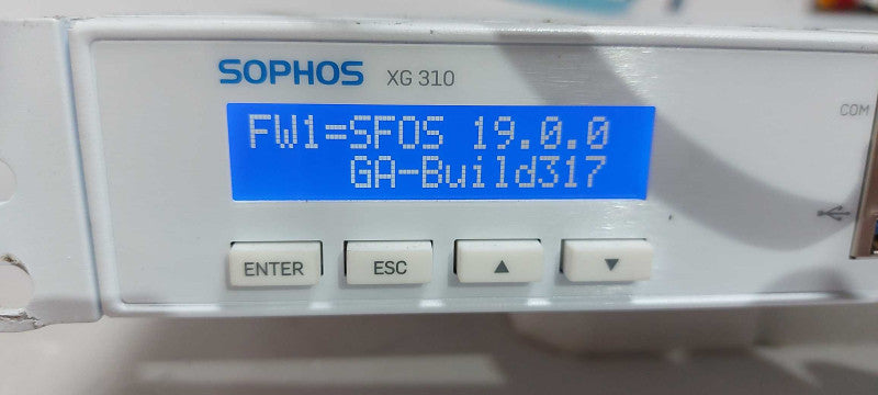 SOPHOS XG-310 REV 2 FIREWALL SECURITY APPLIANCE - Fact Reset #
