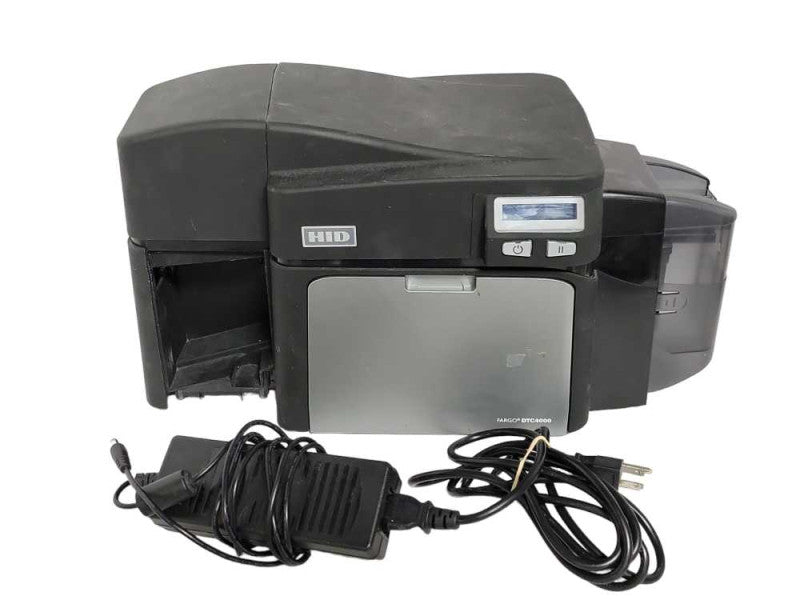 HID Fargo DTC4000 DTC 4000 Color USB Photo ID Card Printer X001800-2 _