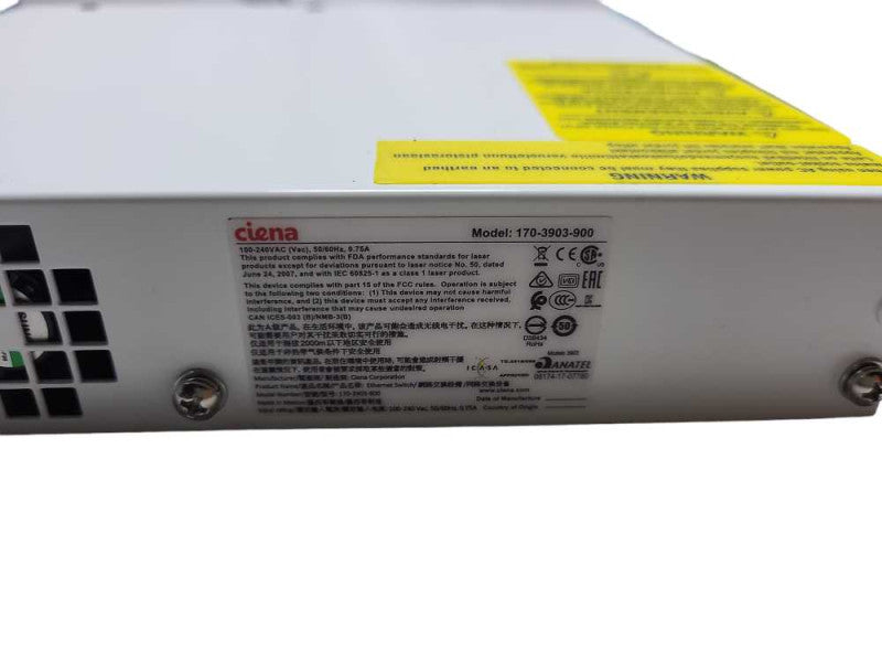 Ciena 3903 Service Delivery Switch Network Management READ $