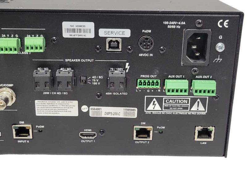 Crestron DMPS-200-C HDMI Digital Media Switcher, READ _