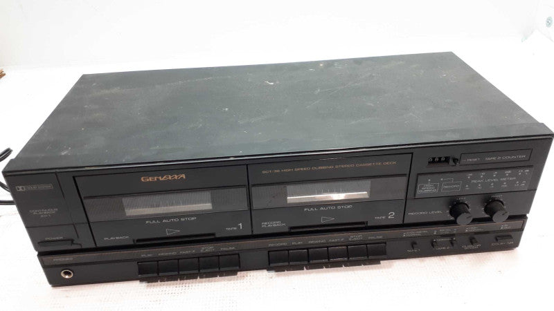 Genexxa SCT-38 14-660 High Speed Dubbing Stereo Cassette Deck with speaker &