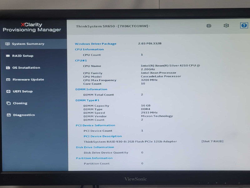 Lenovo ThinkSystem SR650 Silver 4210 2.2GHz 16GB, 930-8i 2GB, 2x PSU, 2.5\\"  _