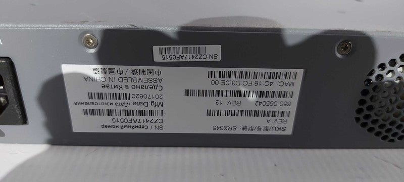 Juniper SRX345 16-Ports Services Gateway Security Appliance - Factory Reset #
