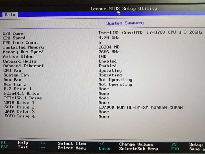 Lenovo ThinkStation P330 Tower i7- 8700 CPU @ 3.20GHz 16GB  DDR4  RaM