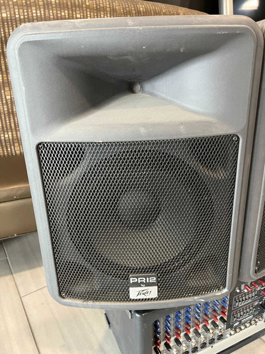 2x Peavey PR 12 Speakers with Peavey XR 8600 Mixer  -