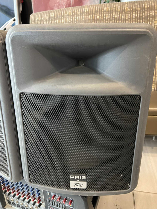 2x Peavey PR 12 Speakers with Peavey XR 8600 Mixer  -