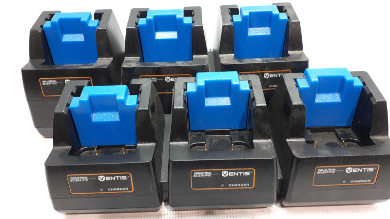 INDUSTRIAL SCIENTIFIC VENTIS MX4 6-UNIT 18108650 BATTERY CHARGER &