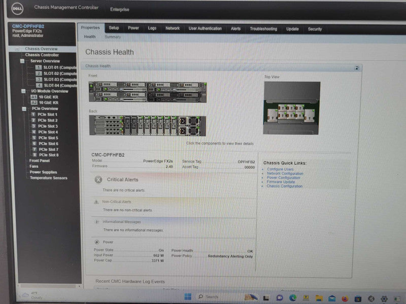 Dell PE FX2S 4-Node Server with 4x Nodes 8x Xeon E5-2690v3, 256GB DDR4, SEE _