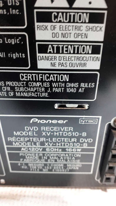 Pioneer XV-HTD510 B 5 Discs DVD Receiver  &