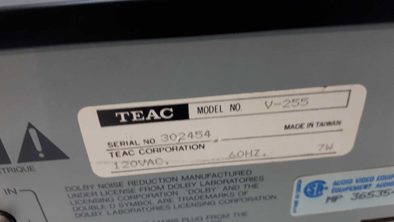 Teac V-255 Stereo Cassette Deck &
