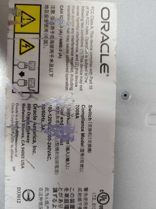 Oracle Switch ES1-24 half-width 1U 20x 10GBASE-T and 4x 10G SFP Ports, READ _