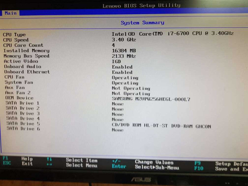 Lenovo ThinkStation  P320 SFF   i7 - 6700  CPU  @  3.40GHz 16GB Ram