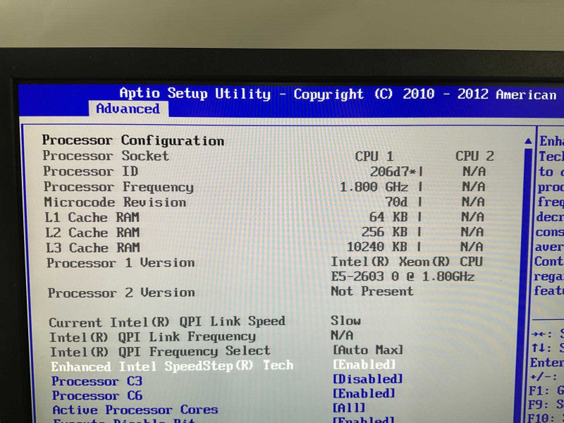 EMC S2600GL Intel Xeon E5-2603 0 @1.80GHz 32GB RAM  -