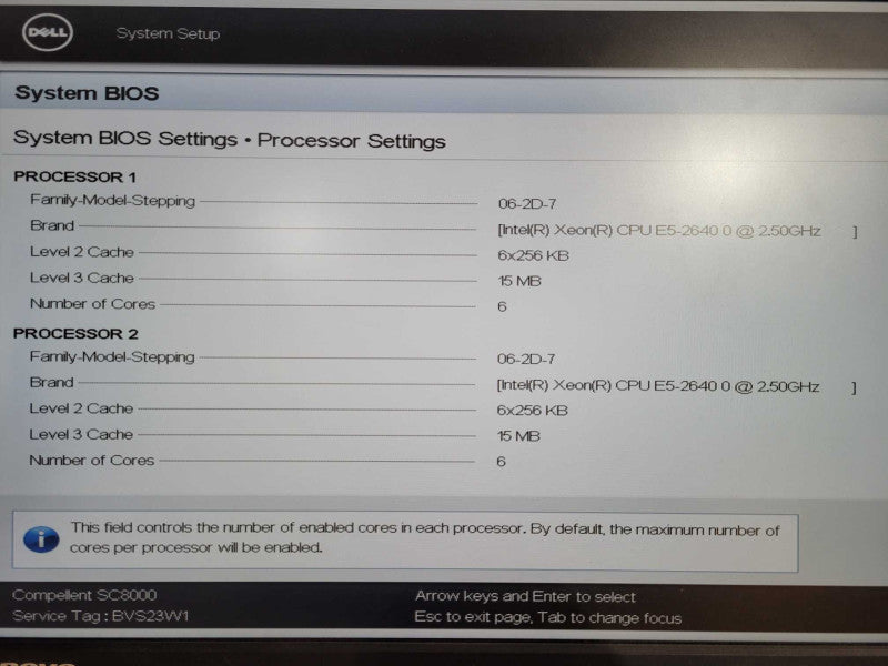 Dell Compellent SC8000 2x Xeon E5-2640 0 @ 2.50ghz / 16gb ram !